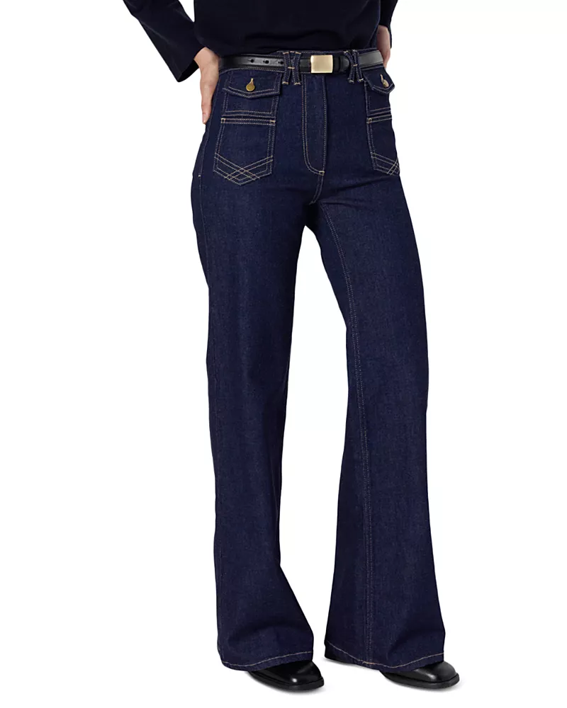 Gerard Darel Anna High Rise Flare Jeans
