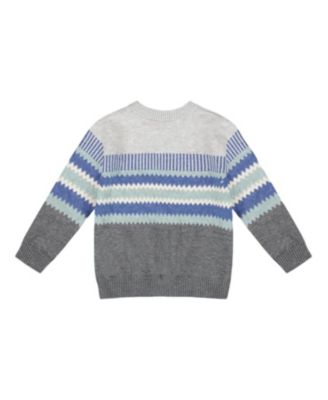 Boys' Knitted Jacquard Sweater - Baby