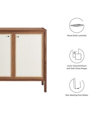 Capri 33" Wood Grain Storage Cabinet