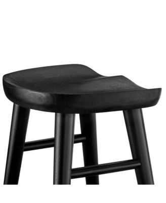 Saville Backless Wood Counter Stools, Set of 2