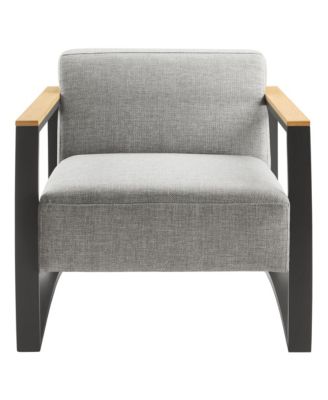 Sauve Outdoor Patio Aluminum and Fabric Armchair