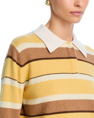 Cashmere Striped Rugby Sweater