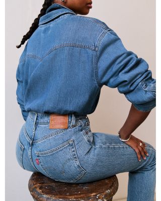 501 Curve High Rise Straight Jeans in Lucid Dream