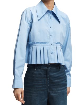 Mila Pleated Hem Blouse