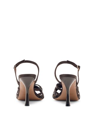 Women's Larissa Chocolate Satin High Heel Sandals 