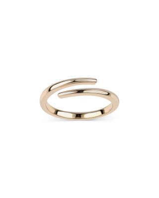 14K Yellow Gold 14K Plain Open Wrap Ring