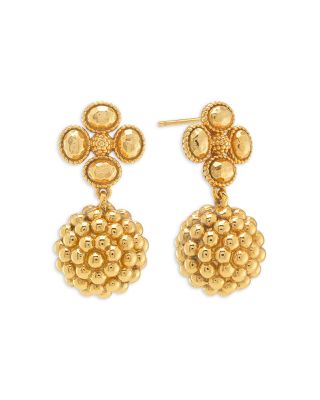 Berry Clover Drop Earrings