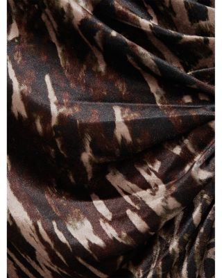 Briana Printed Velvet Dress