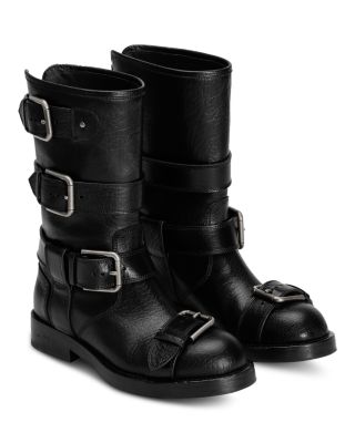 Women&#39;s Short Buckled Boots
