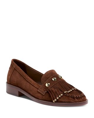 Women's Gina Stud & Tassel Suede Loafers