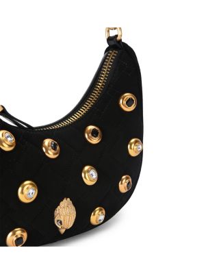 Kensington Small Gem Studded Hobo Bag