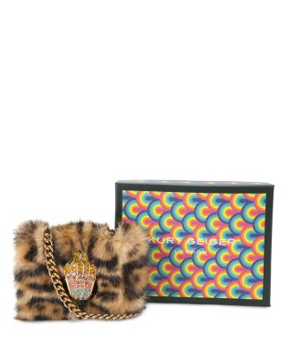Kensington Eagle Micro Faux Fur Shoulder Bag