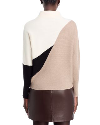 Color Blocked Dolman Sleeve Sweater