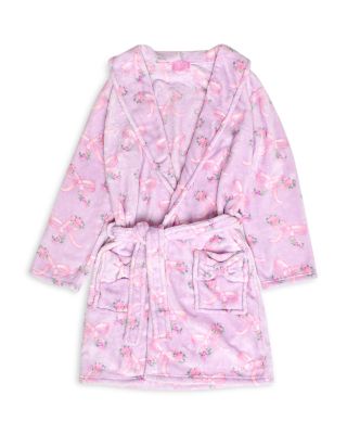 Girls' Bow Printed Bath Robe - Big Kid
