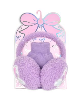 Girls' Butterfly Earmuffs & Gloves Set - Big Kid