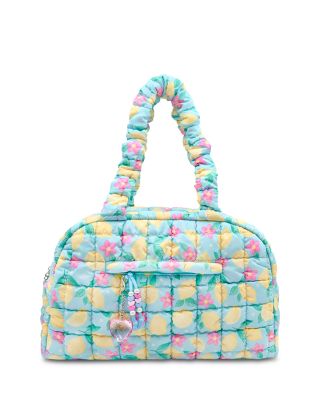 Girls' Lemon Floral Scrunch Duffle Bag