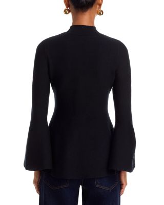 Mock Neck Bell Sleeve Top - Exclusive