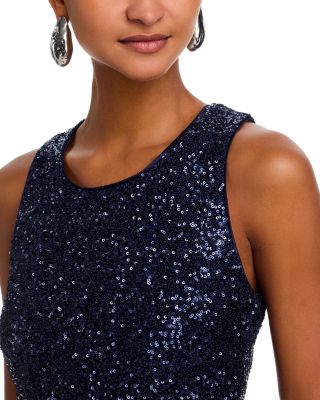 Sequin Ruched Tank - Exclusive