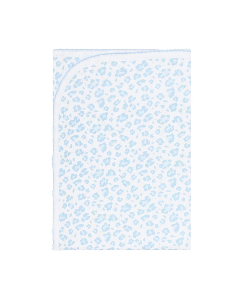 Nellapima Girls' Cheetah Print Blanket - Baby In Blue