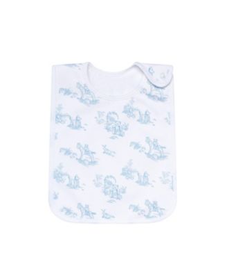 Boys' Toile Print Feeding Bib - Baby