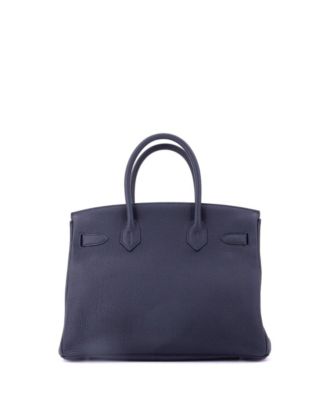  Birkin 30 Handbag Verso Togo with Palladium Hardware