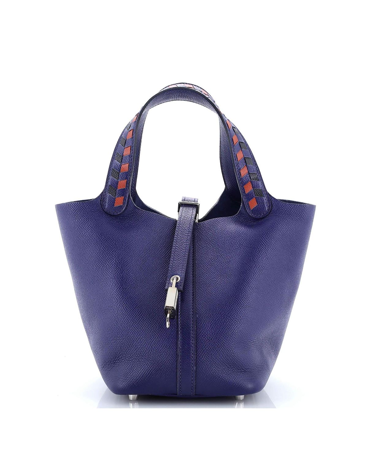 Pre-Owned Hermes Pm Picotin Lock Bag Tressage Epsom
