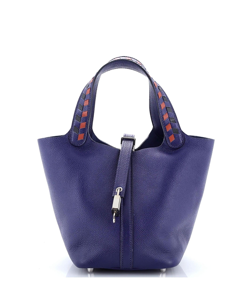 Click to view more detailed imagery on our partner's website Pre-owned Pre-owned Hermes Hermes Pm Picotin Lock Bag Tressage Epsom