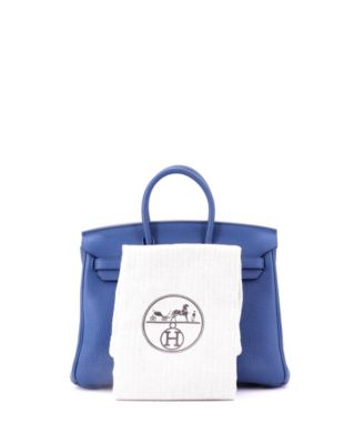 Birkin 25 Handbag Blue Togo with Gold Hardware
