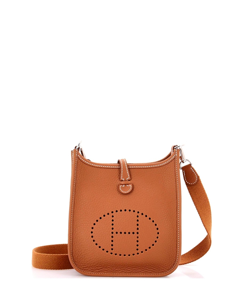 Click to view more detailed imagery on our partner's website Pre-owned Pre-owned Hermes Hermes Tpm Evelyne Bag Gen Iii Clemence In Brown