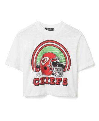  Women's NFL Kansas City Chiefs Game Time Mock Neck Crop Tee