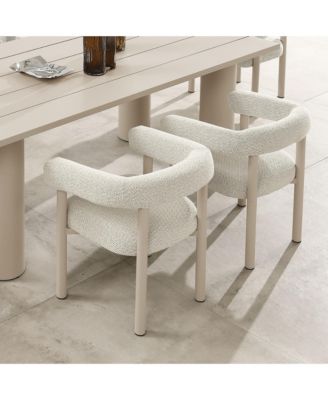 Nautica Outdoor Patio Aluminum Dining Armchairs Set of 2