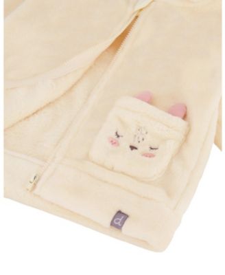 Girls' Plush Hooded Jacket - Baby