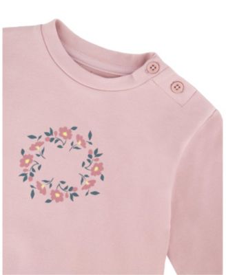 Girls' Organic Cotton Evolutive Pant and Long Sleeve Top Set - Baby