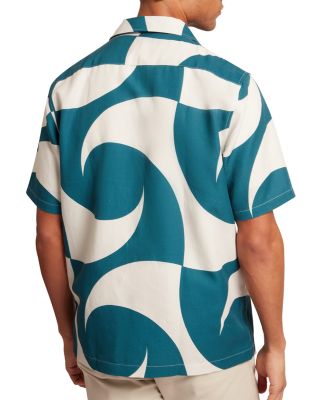 Roldan Short Sleeve Oversized Swirl Shirt