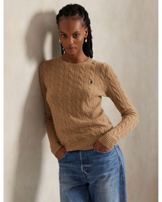 Cable Wool Cashmere Crewneck Sweater
