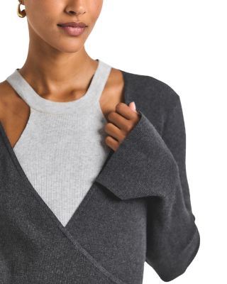 Maren Wrap V Neck Cardigan Sweater