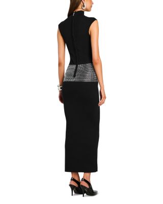 Embellished Knit Maxi Dress