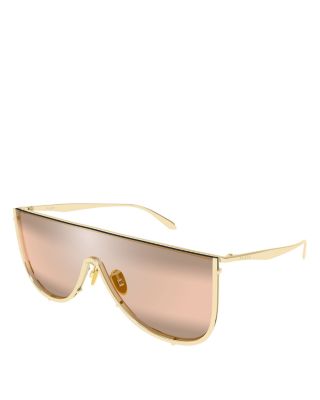 Alaïa Mask Sunglasses, 99mm In Gold