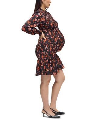 Smocked Maternity Dress