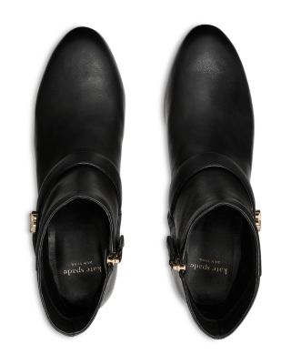 Women's Spade Flower Leather Ankle Booties