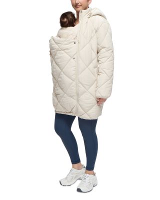 Longline Puffer Maternity Coat