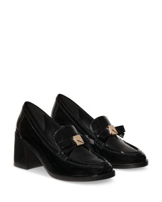 Women's Deco Bow Loafer Pumps