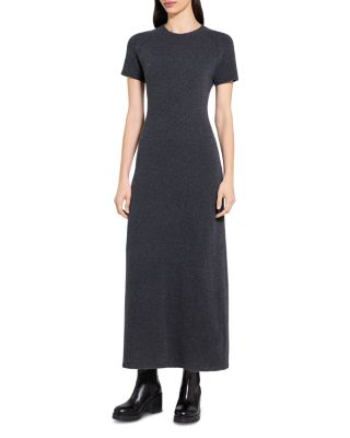 Raglan Sleeve Sweater Dress in Wool Blend