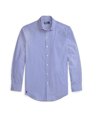 Classic Fit Striped Poplin Shirt