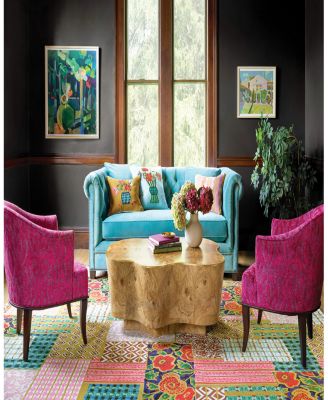 Dash Albert by Annie Selke DA1973 Elm Patchwork Area Rug, 2'6"x8'0"