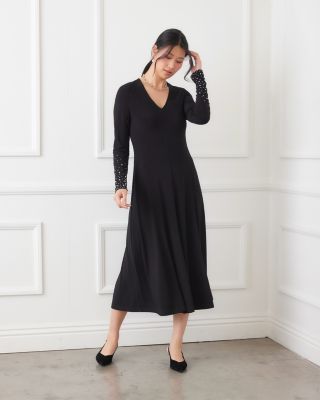 Kate Beaded Sleeve Travel Dress