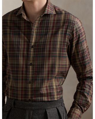 Classic Fit Plaid Twill Shirt
