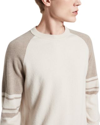 Wool and Cashmere Color Blocked Sweater