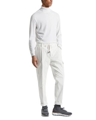 Brushed Fleece Turtleneck Sweater