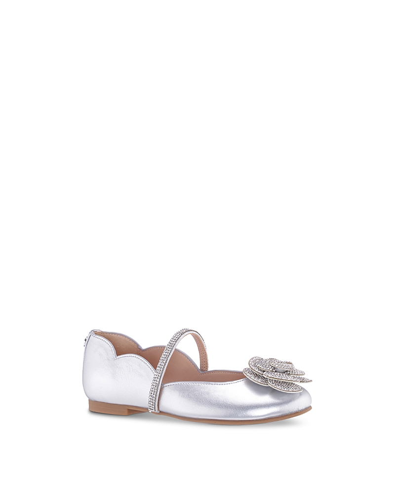 Nina Girls' Izzy Ballet Flats - Little Kid, Big Kid In White